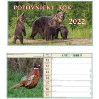 Poľovnícky rok 2022 - stolový kalendár