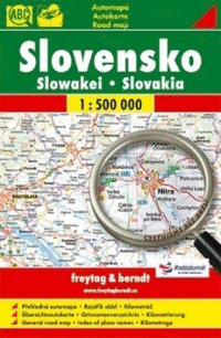 Slovensko mapa 1:500 000 cestujeme bez brýli